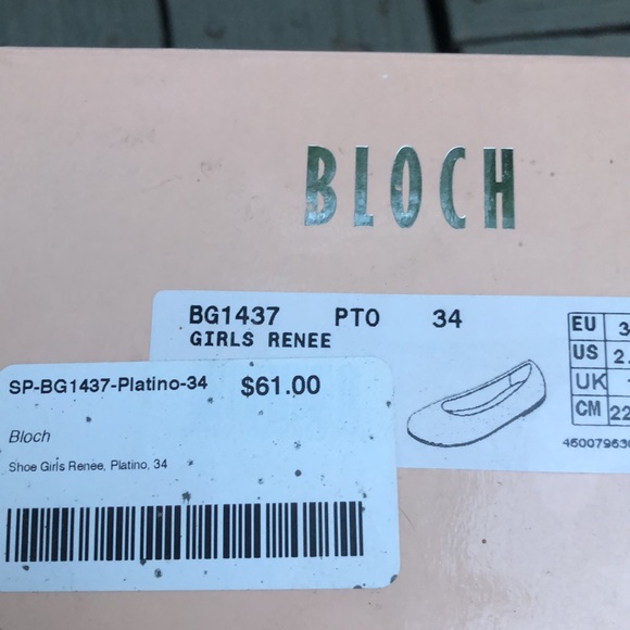 Girls Tenee Platino Gold Shoe, Brand New - Picture 5 of 5